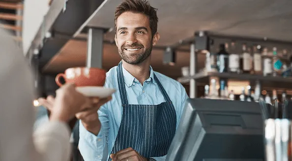 レストランでの会話